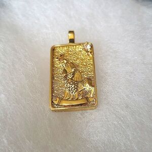 Strength, Tarot card pendant